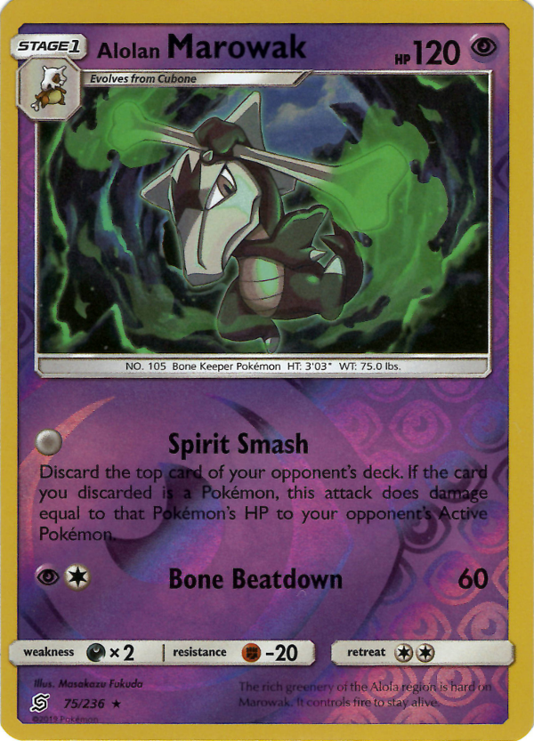 Alolan Marowak (Reverse Holo)