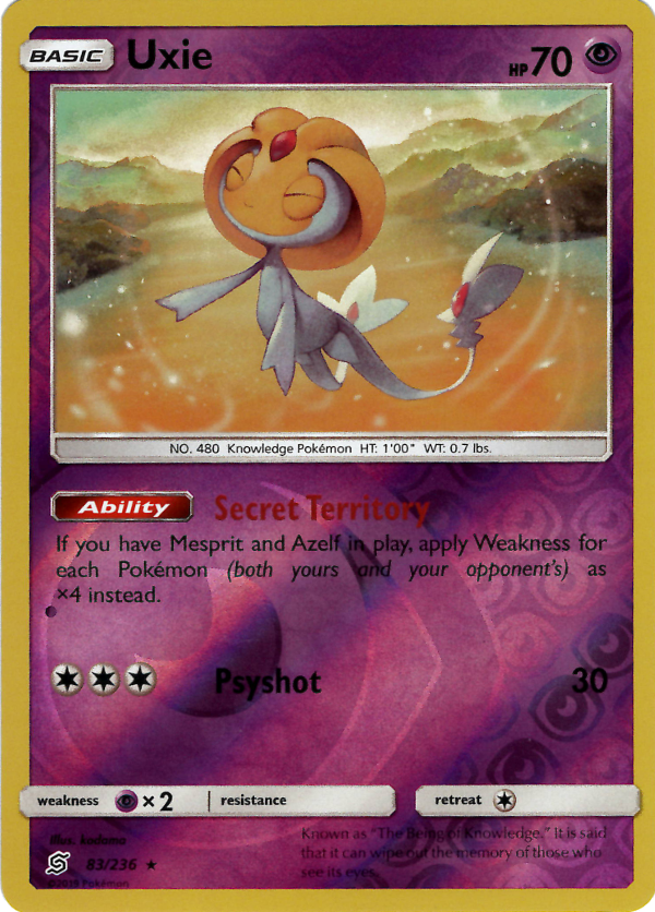 Uxie (Reverse Holo)